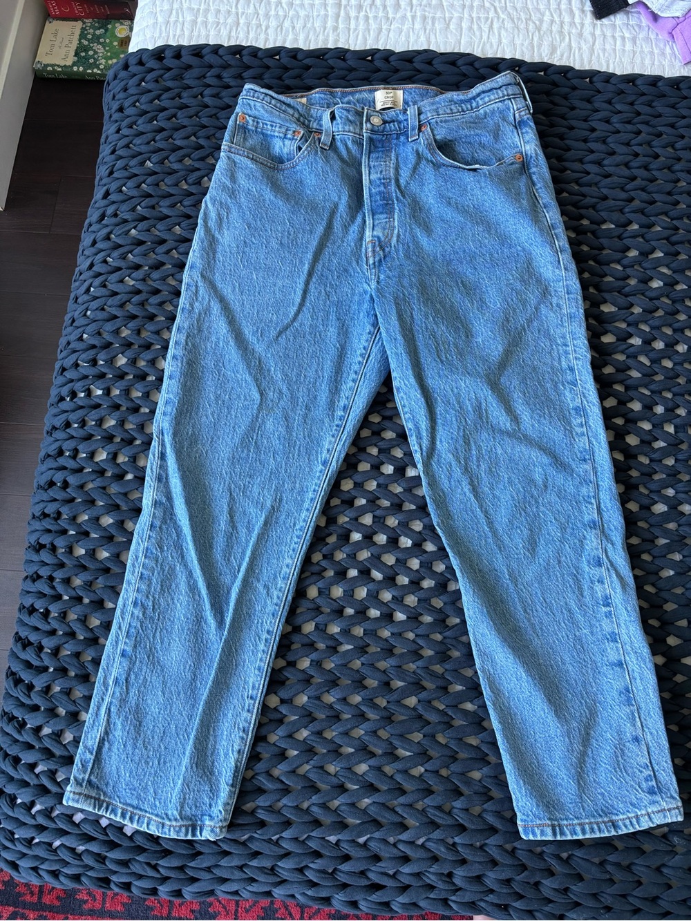 Levi's Light Blue Women's Cropped Straight Jeans